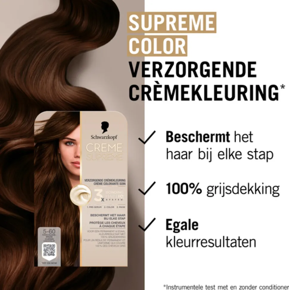 Schwarzkopf Crème Suprème Haarkleuring 5-60 1 set