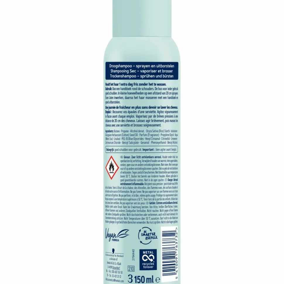 Schwarzkopf Droogshampoo Cotton Fresh 150 ml