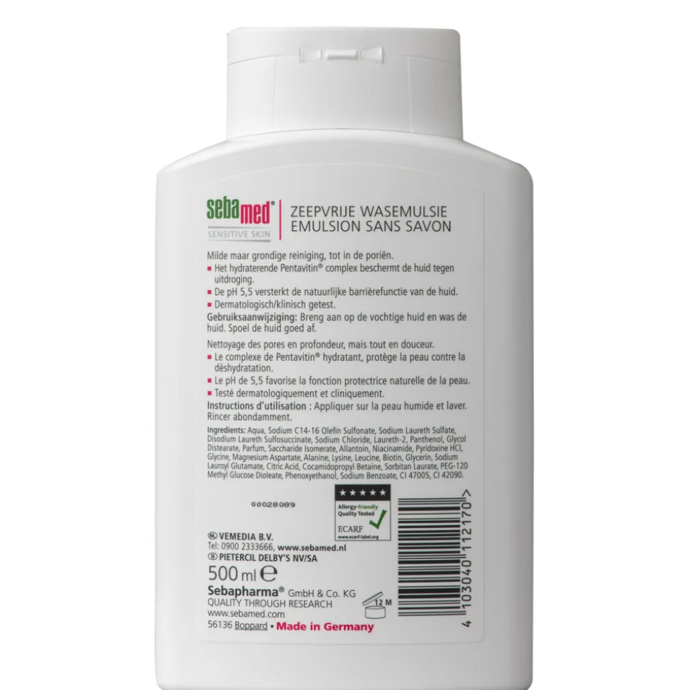 Sebamed Zeepvrije Wasemulsie Fles 500 ml