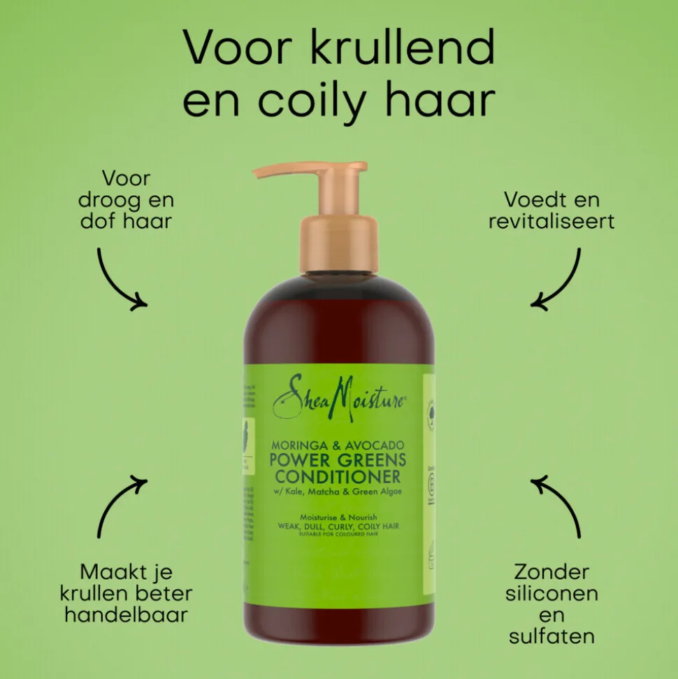 Shea Moisture Conditioner Power Greens Moringa & Avocado 384 ml