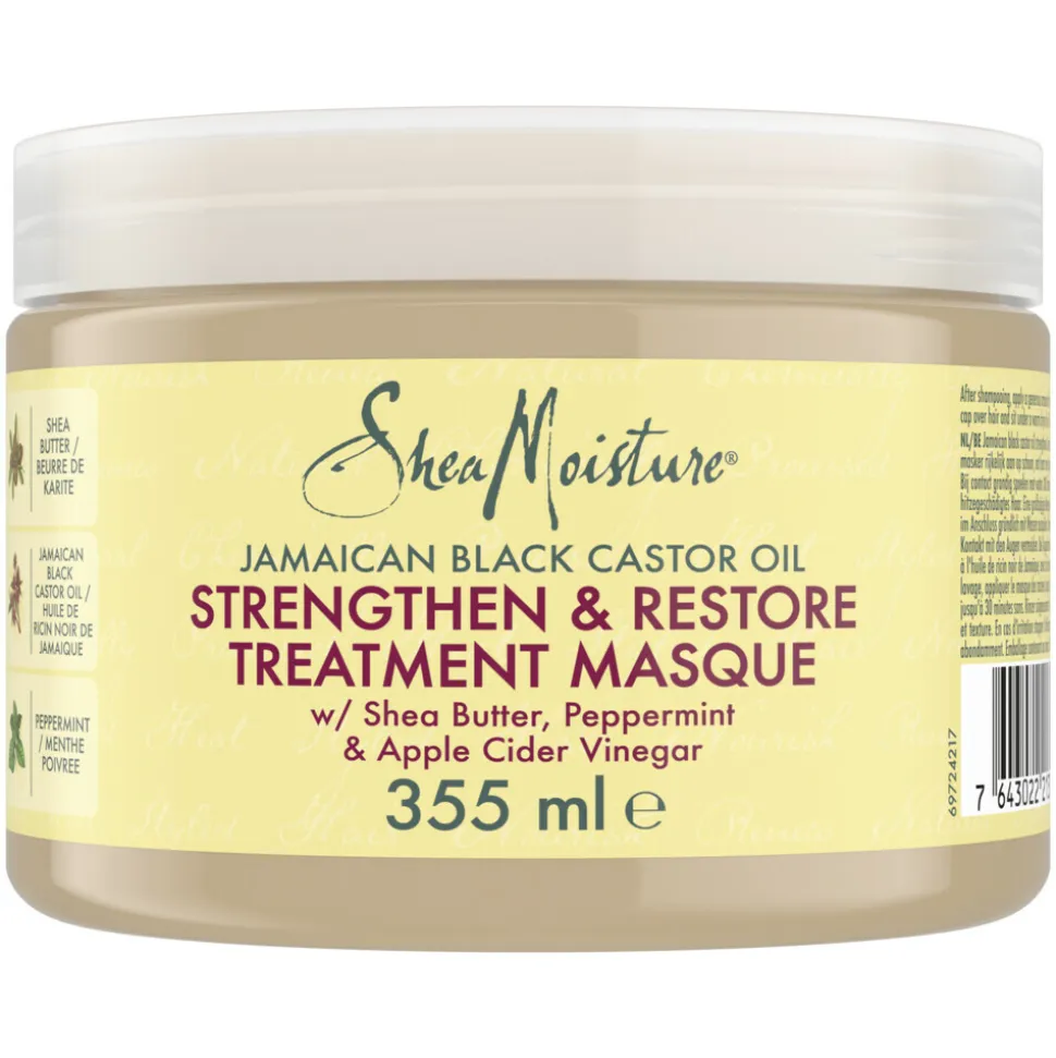 Shea Moisture Jamaican Black Castor Oil Strenghten & Restore Treatement Masker 355 ml