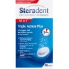 Steradent Triple Action Plus Kunstgebit Reiniger 90 tabletten