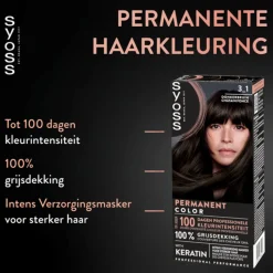 Syoss Baseline Haarverf 3-1 Donkerbruin