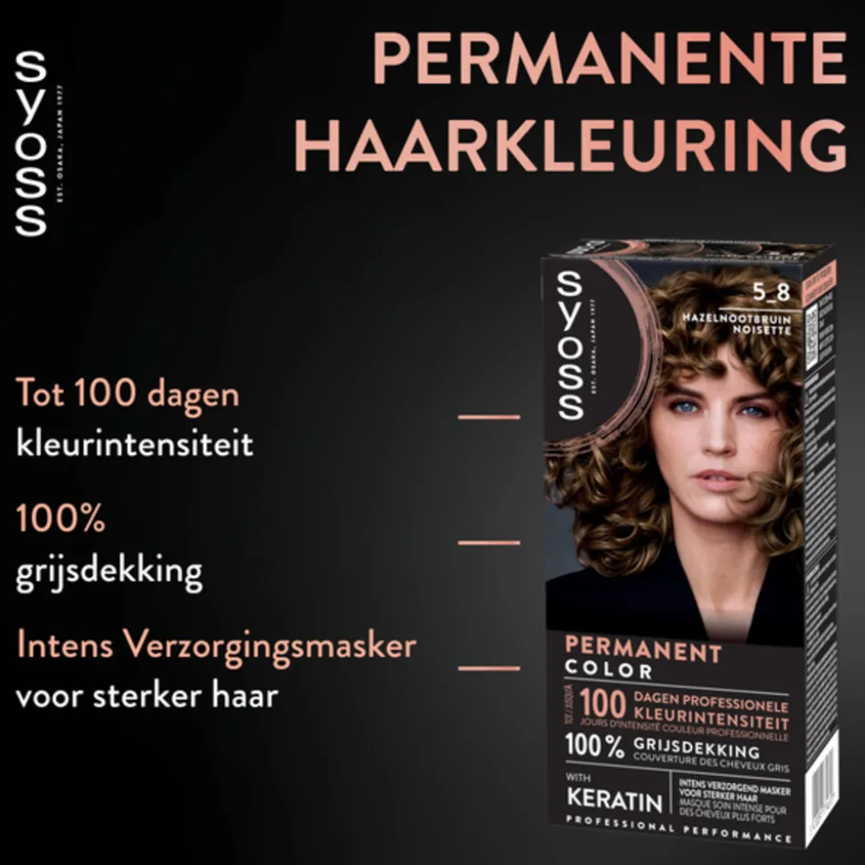 Syoss Baseline Haarverf 5-8 Hazelnootbruin