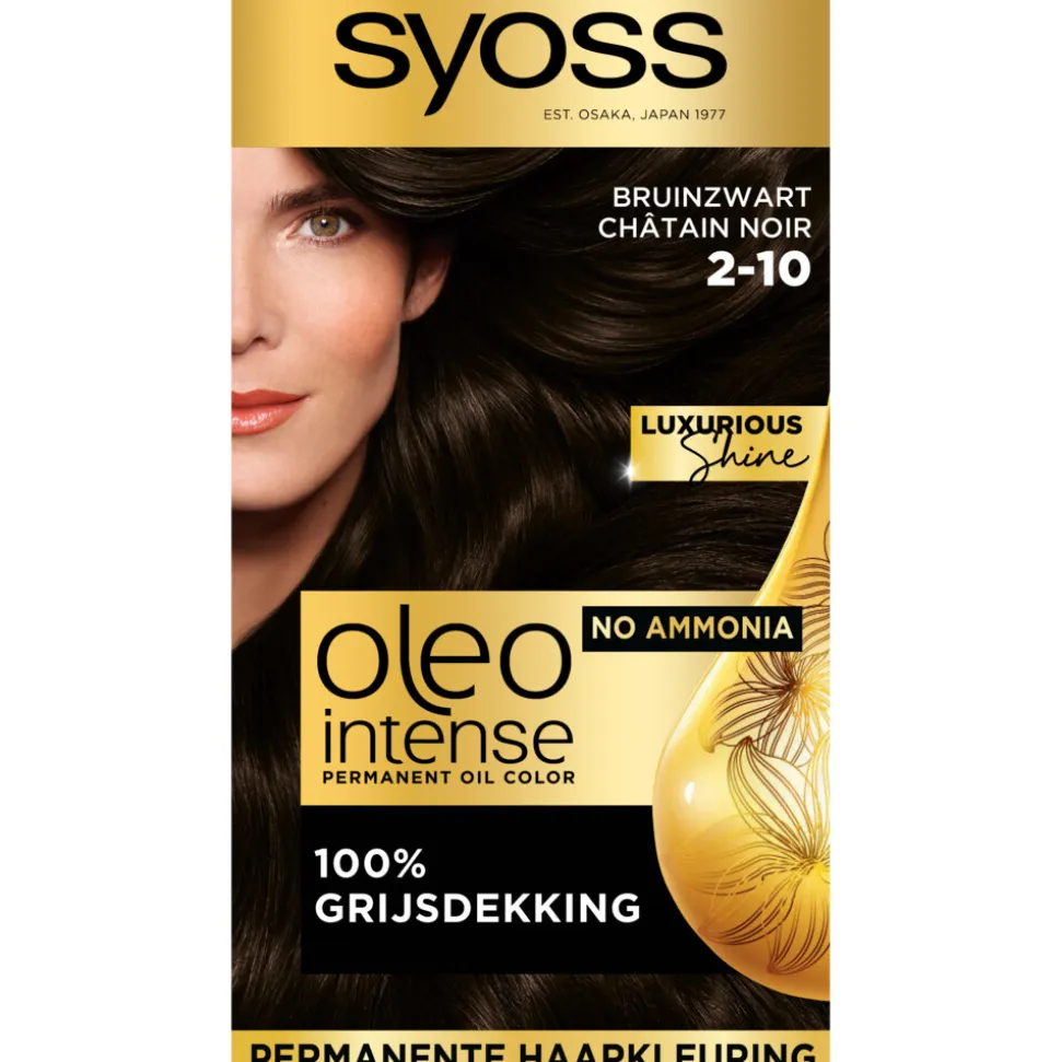 Syoss Oleo Intense Haarverf 2-10 Bruinzwart