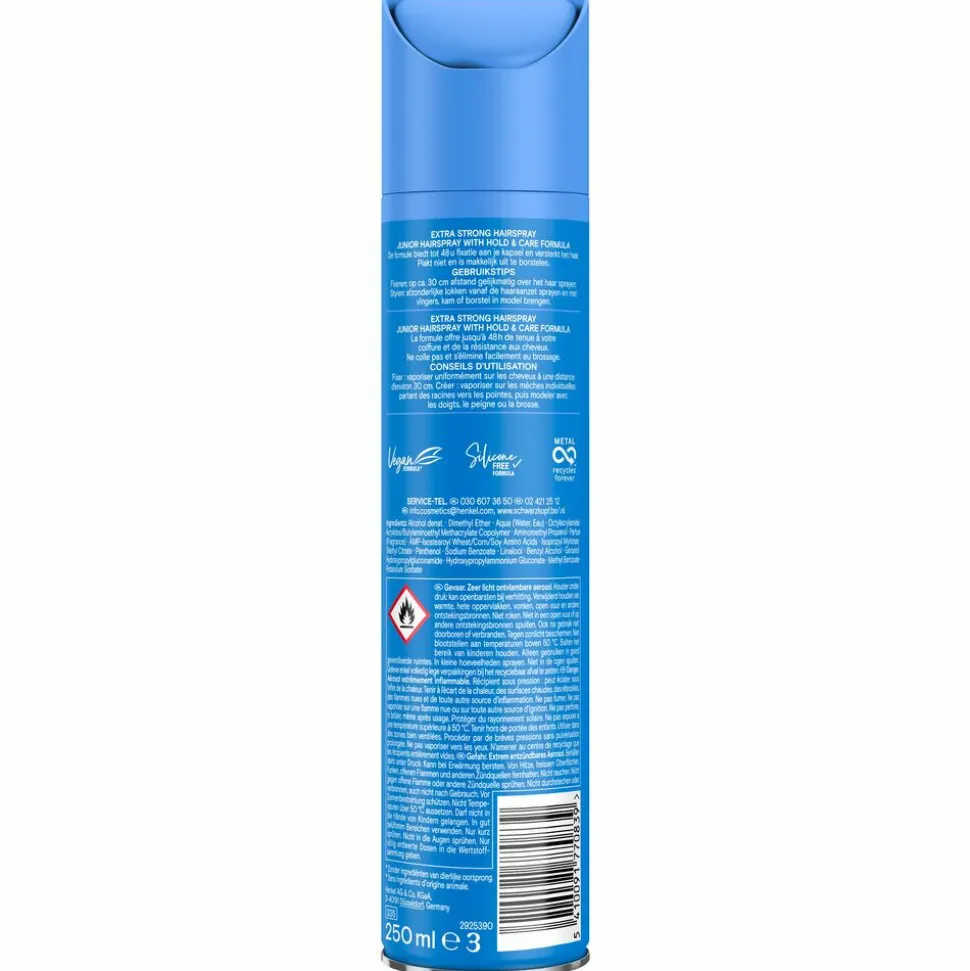 Taft Junior Hairspray Extra Strong 250 ml