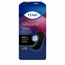 TENA Silhouette Pads Black Mini 18 stuks