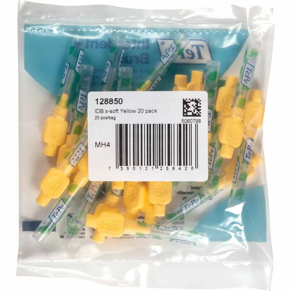 TePe Interdentale Ragers Extra Soft 0,7 mm Maat 4 Geel 20 stuks