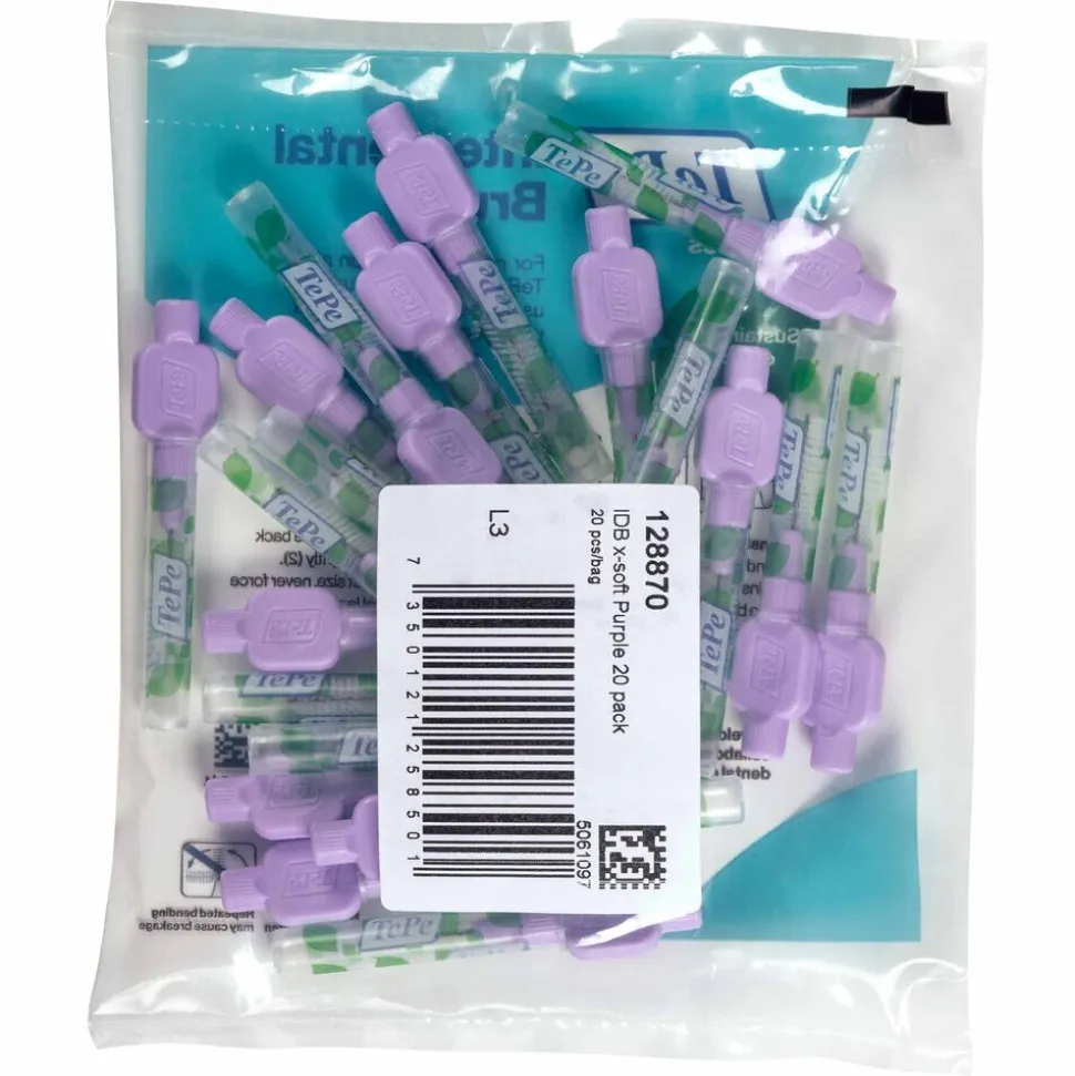 TePe Interdentale Ragers Extra Soft 1,1 mm Maat 6 Paars 20 stuks