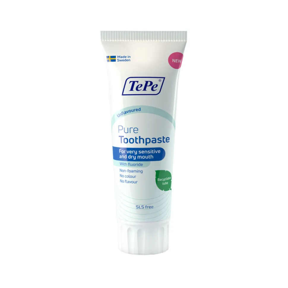 TePe Pure Tandpasta Unflavoured 75 ml