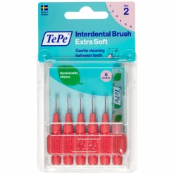 TePe Ragers Extra Zacht 0,5 mm Lichtrood 6 stuks