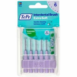 TePe Ragers Extra Zacht 1,1 mm Lichtlila 6 stuks