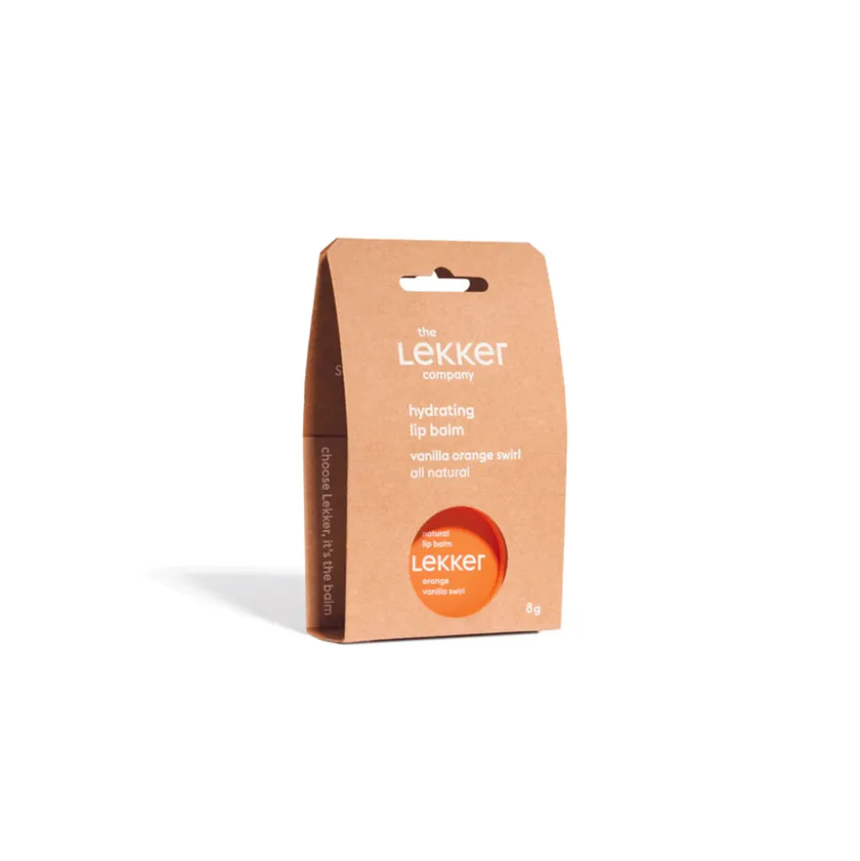 The Lekker Company Lippenbalsem Sinaasappel & Vanille 8 gr
