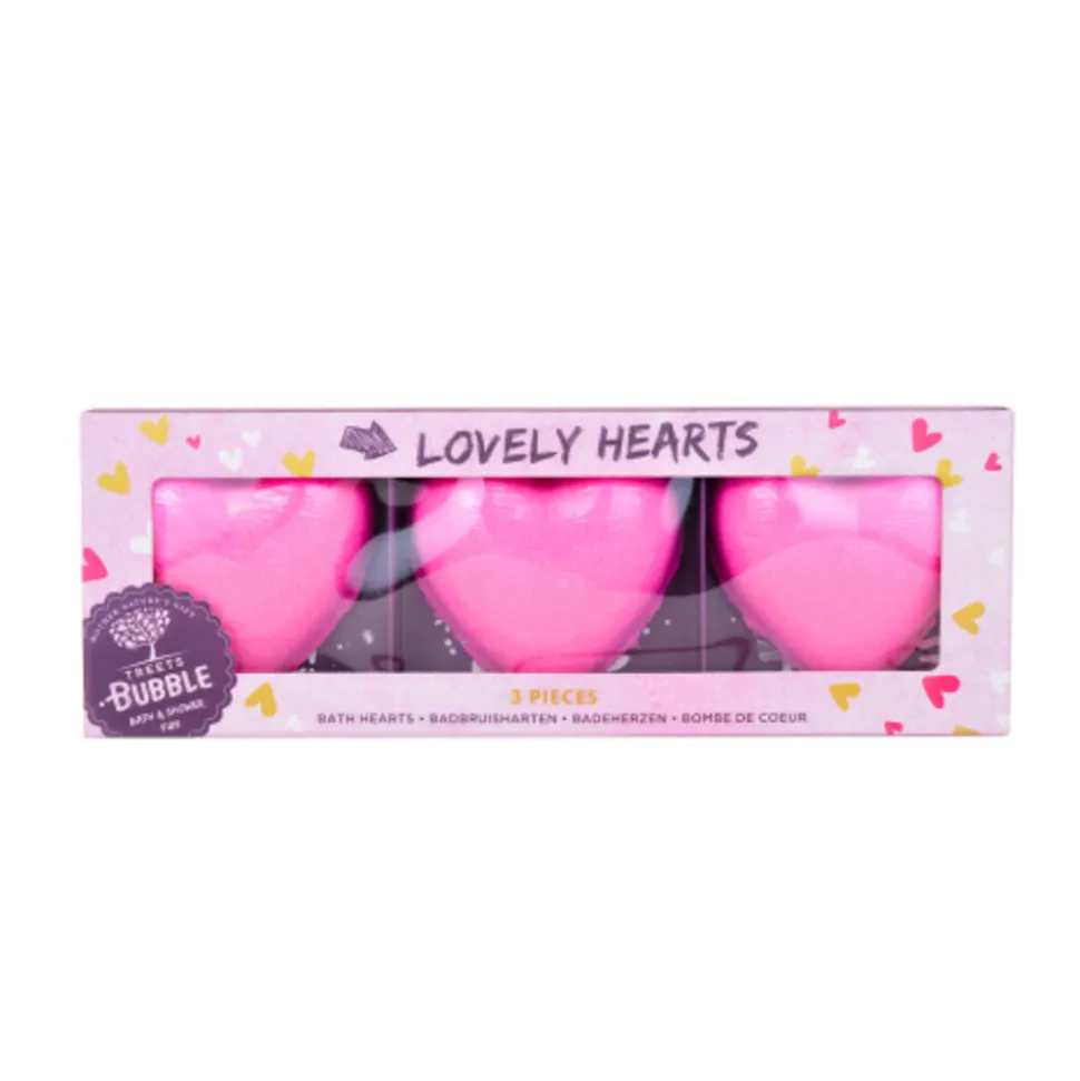 Treets Bruisbal Lovely Hearts 3 stuks