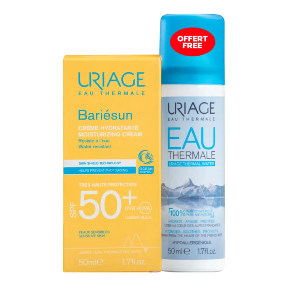 Uriage Bariésun Crème SPF 50+ 50 ml + Eau Thermale d'Uriage 50 ml 50 ml