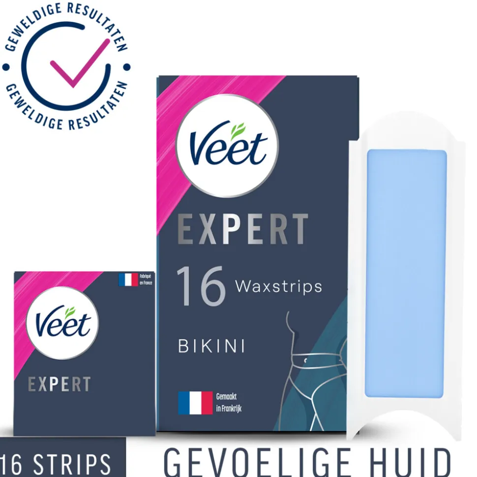 Veet Expert Koude Waxstrips Bikini Sensitive 16 stuks