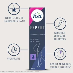 Veet Expert Ontharingscrème Benen 200 ml