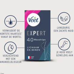 Veet Expert Waxstrips Benen Sensitive 40 stuks