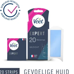 Veet Expert Waxstrips Gezicht Sensitive 20 stuks