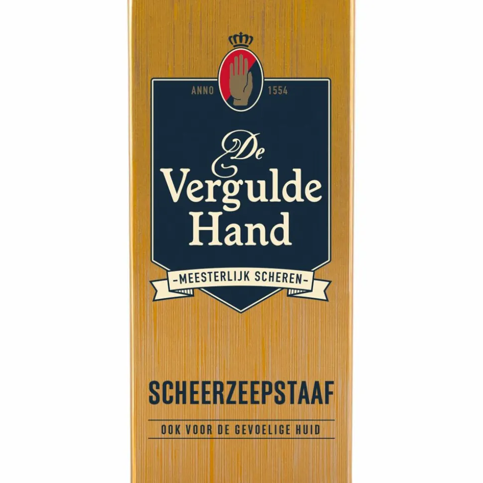 Vergulde Hand Scheerzeepstaaf 75 gr