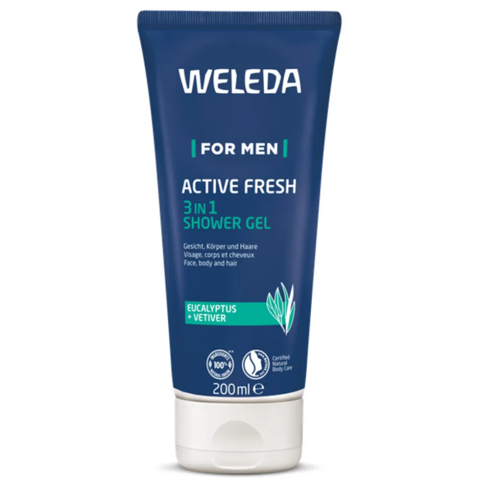 WELEDA Men Active Fresh 3 in 1 Douchegel 200 ml