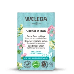 WELEDA Shower Bar Geranium + Litseacubeba 75 gr