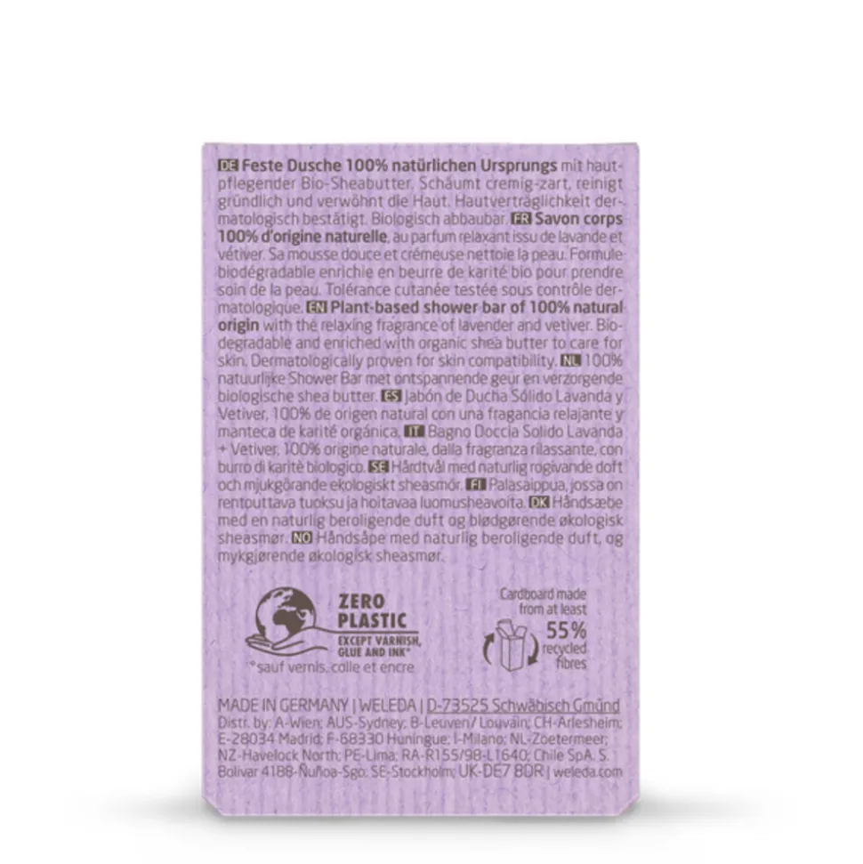 WELEDA Shower Bar Lavender + Vetiver 75 gr