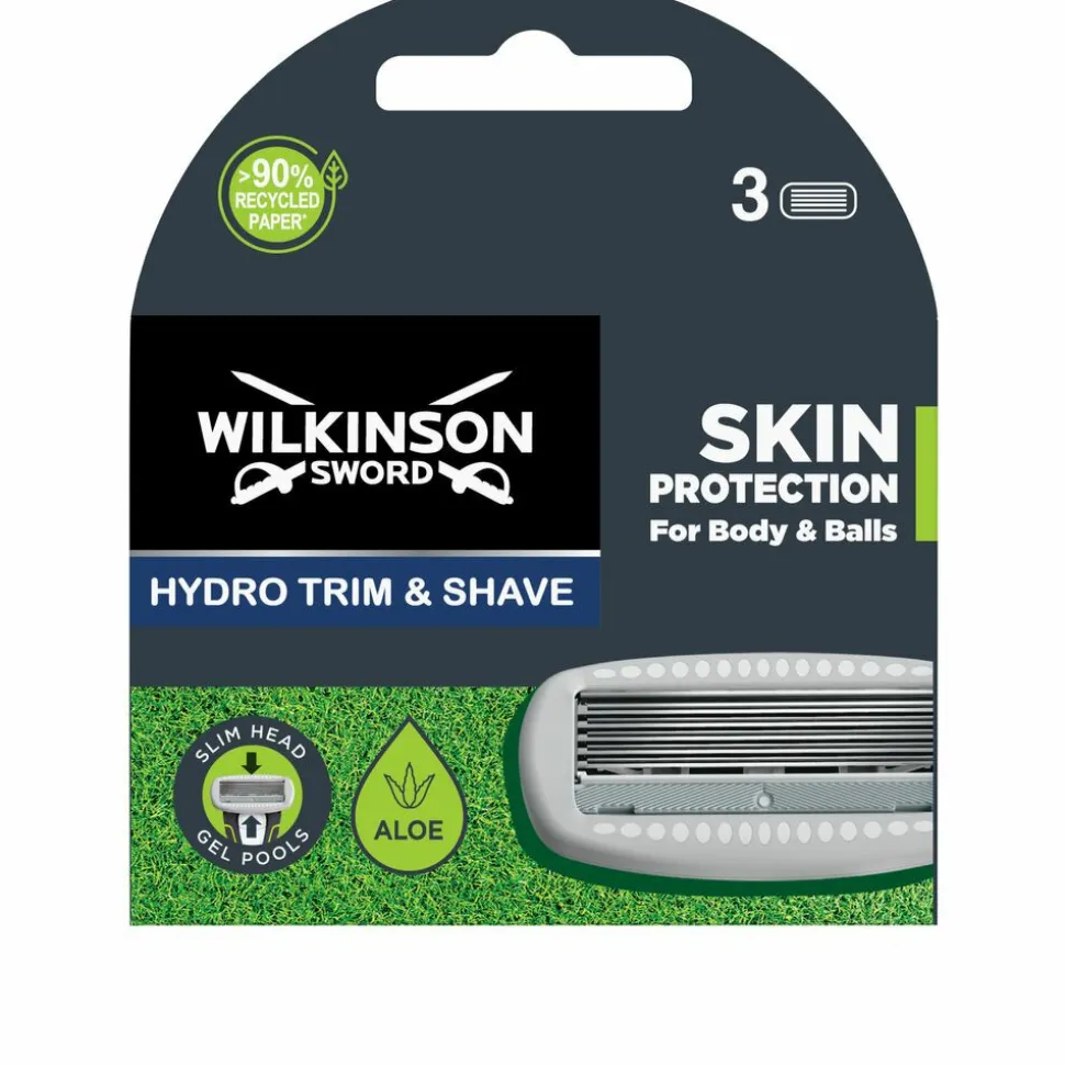 Wilkinson Hydro Trim & Shave Body & Balls Navulmesjes 3 stuks