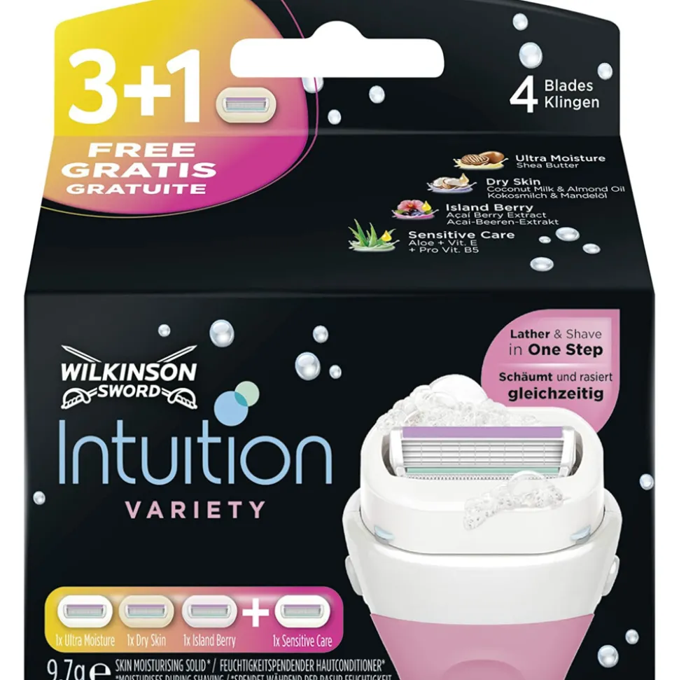 Wilkinson Intuition 2 in 1 Navulmesjes Variety 4 stuks