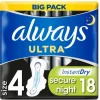 4x Always Maandverband Platinum Ultra Night 18 stuks