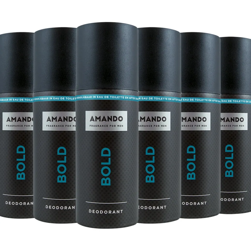 6x Amando Deodorant Bold 150 ml