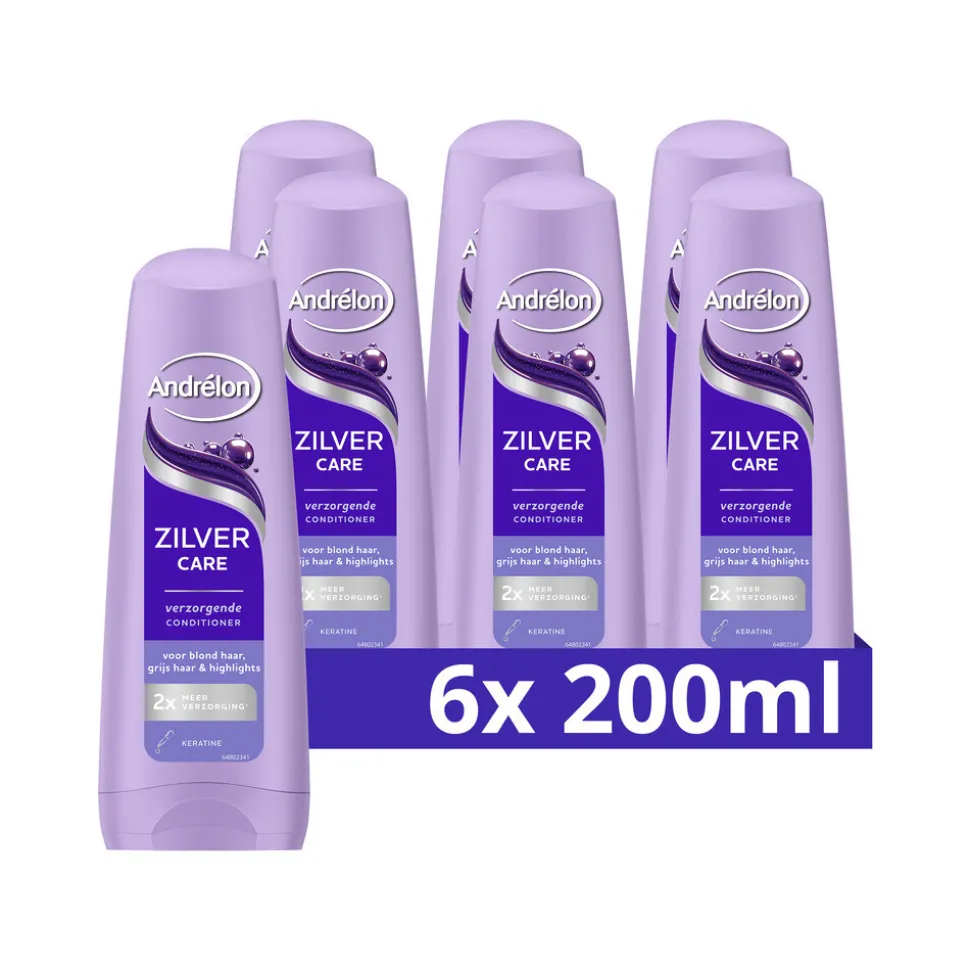 6x Andrélon Conditioner Zilver Care 200 ml