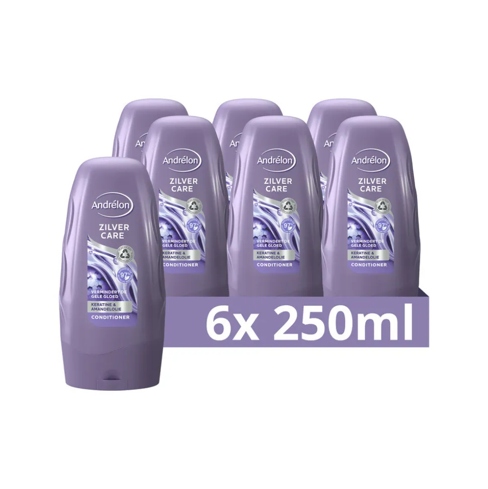 6x Andrélon Conditioner Zilver Care 250 ml