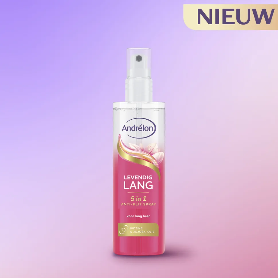 6x Andrélon 5-in-1 Anti-Klit Spray Levendig Lang 150 ml