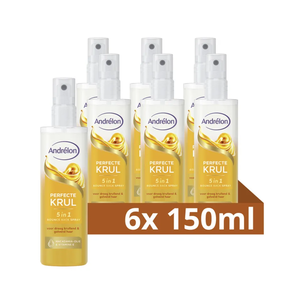 6x Andrélon 5-in-1 Bounce Back Spray Perfecte Krul 150 ml