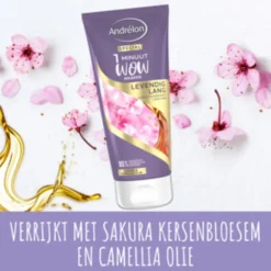 6x Andrélon 1 Minuut Wow Masker Levendig Lang 180 ml