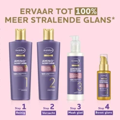 6x Andrélon Pro-Care Conditioner Amino+ Glossy Shine 200 ml
