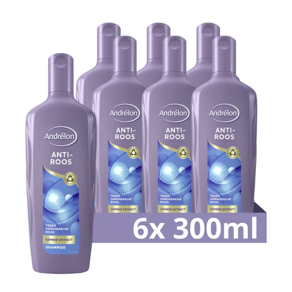 6x Andrélon Shampoo Anti Roos 300 ml