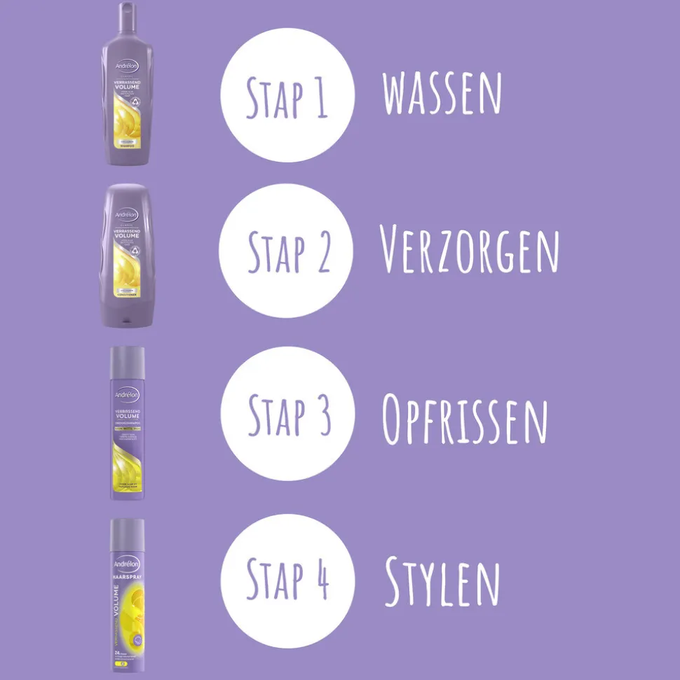 6x Andrélon Shampoo Verrassend Volume 300 ml