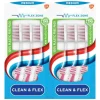 2x Aquafresh Tandenborstel Clean & Flex Medium 3 stuks