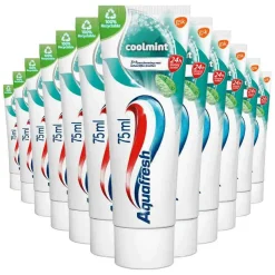 12x Aquafresh Tandpasta Coolmint 75 ml