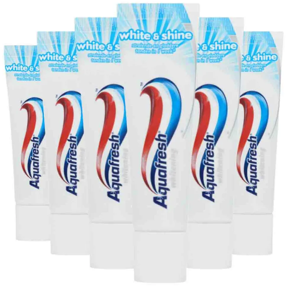 6x Aquafresh White Mini Tandpasta 15 ml