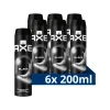6x Axe Deodorant Bodyspray Black 200 ml