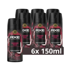6x Axe Deodorant Bodyspray Cherry Fizz 150 ml