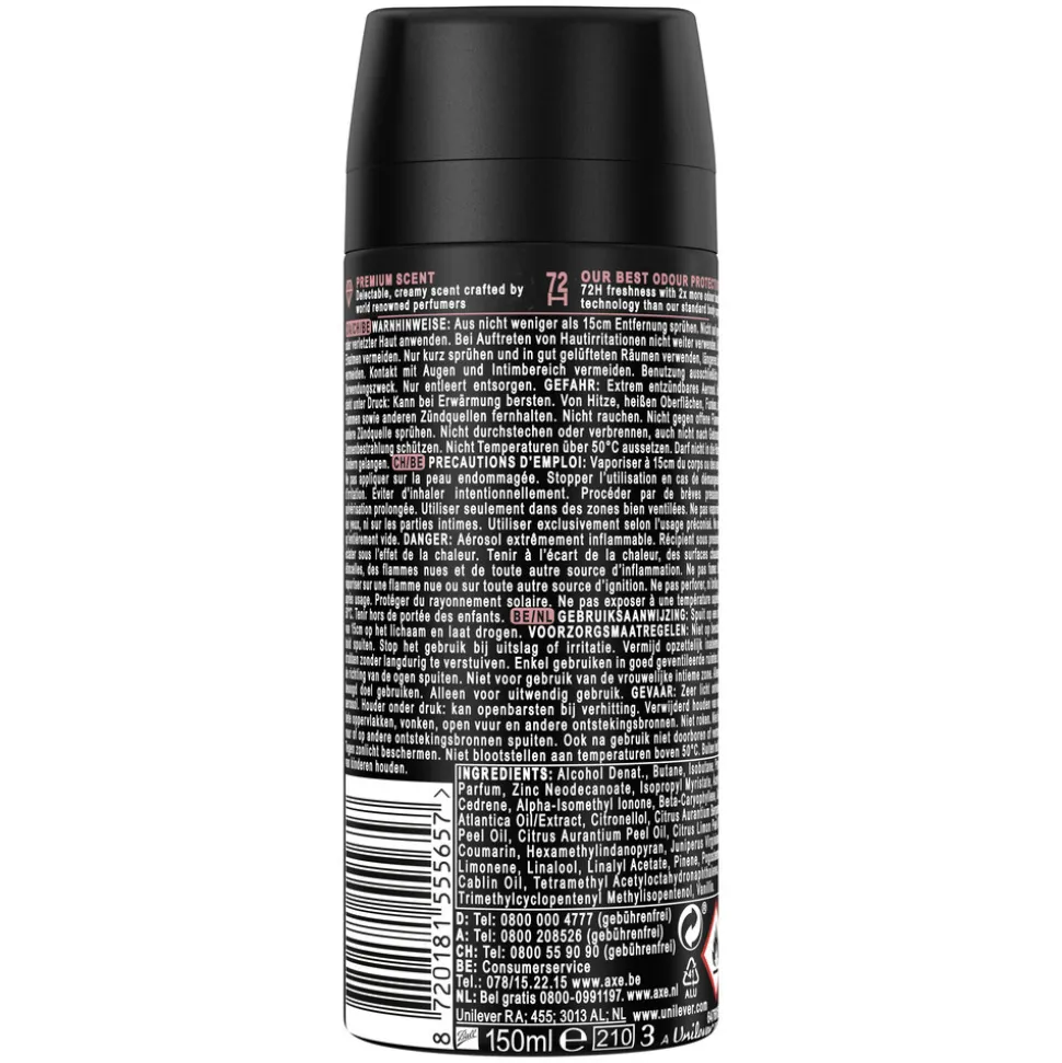 6x Axe Deodorant Bodyspray Cocoa Velvet 150 ml