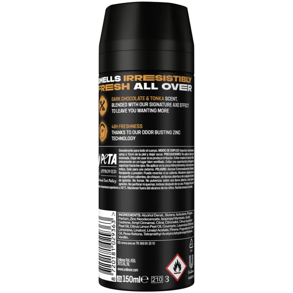 6x Axe Deodorant Bodyspray Dark Temptation 150 ml