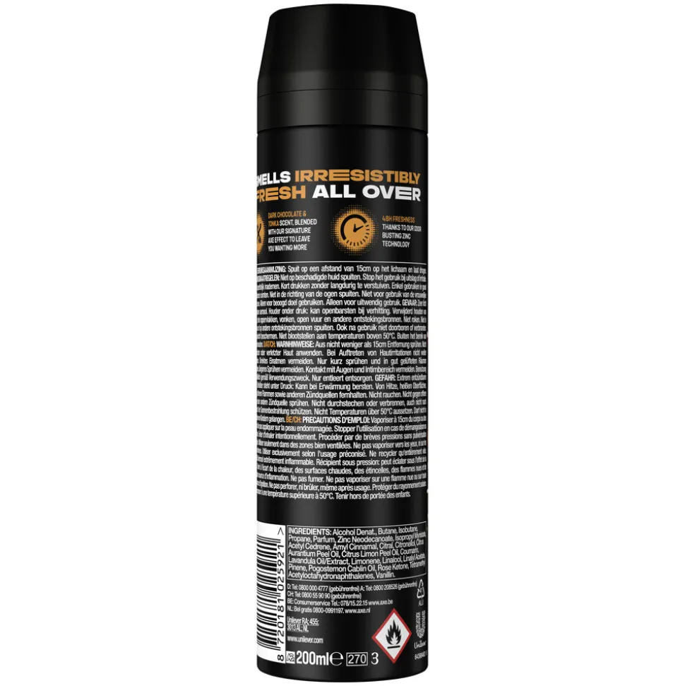 6x Axe Deodorant Bodyspray Dark Temptation 200 ml