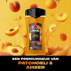 6x Axe Douchegel Peach Infusion 225 ml