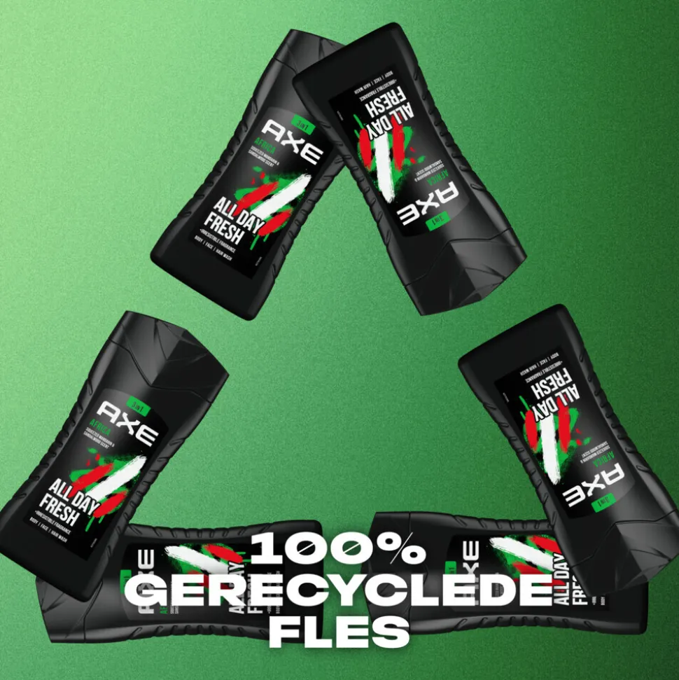 6x Axe 3-in-1 Douchegel Africa 250 ml