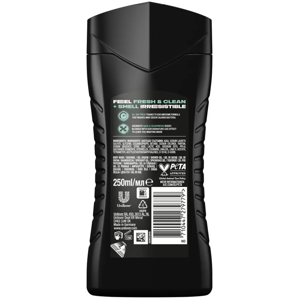 6x Axe 3-in-1 Douchegel Apollo 250 ml
